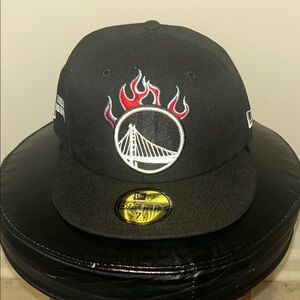 Golden State Warriors New Era Western Conference Fire Fitted Hat 7 3/8